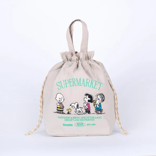 PEANUTS  PN/保冷巾着トート BE